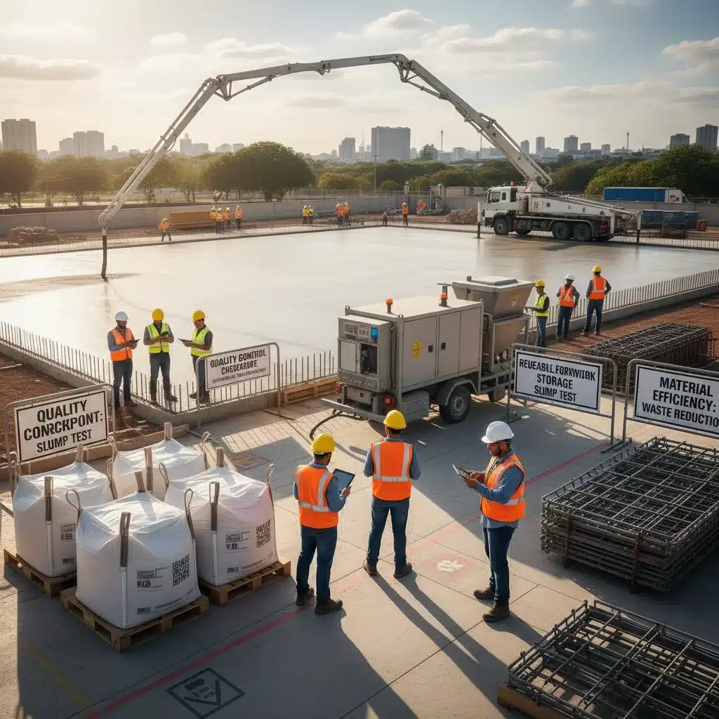 Şantiyede Hemen Uygulanabilir Beton Tasarruf Rehberi